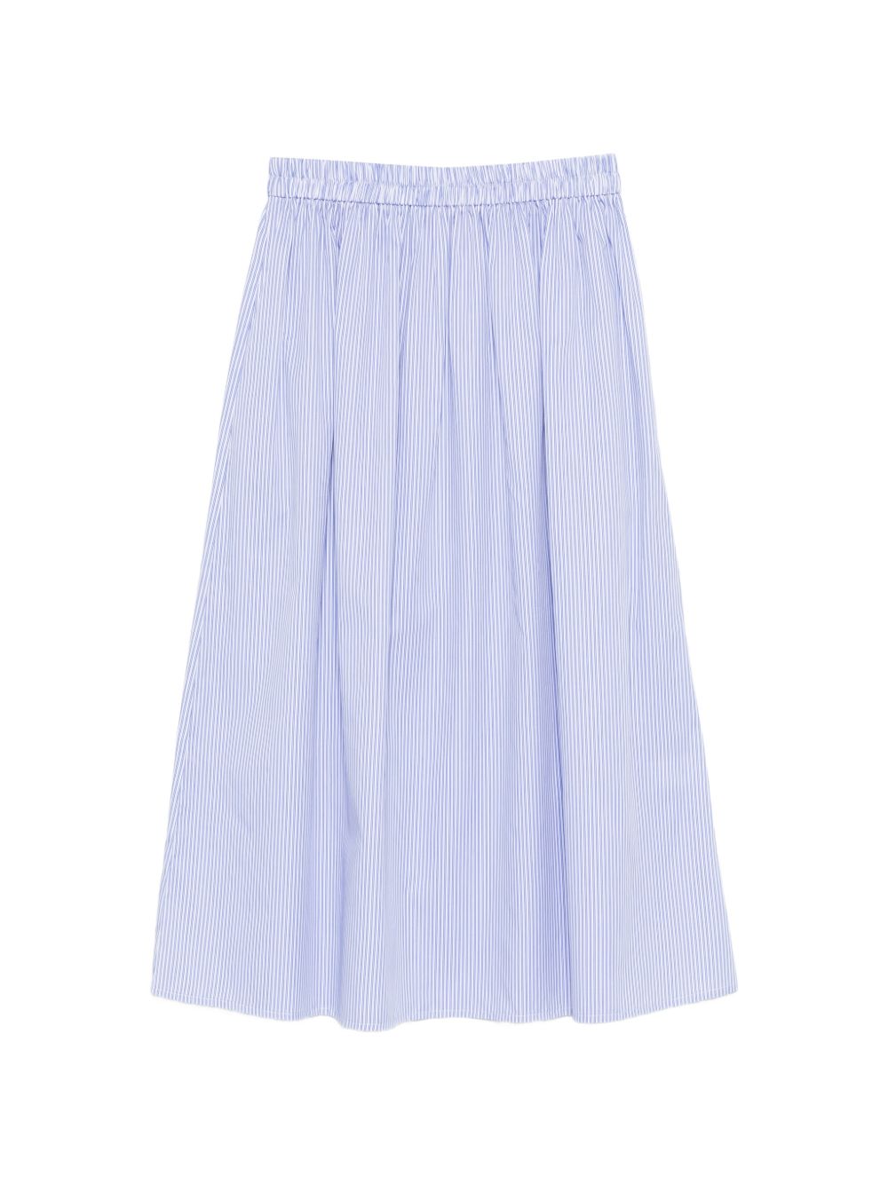 Archivio '67 Women's A-Line Silhouette Striped Cotton Skirt