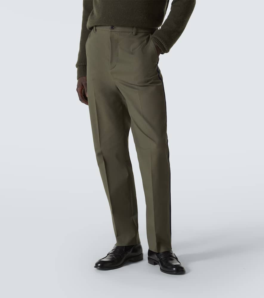 Cotton straight pants