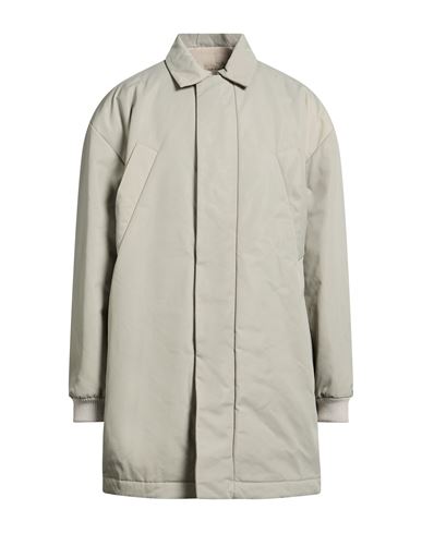 Man Coat Light grey Size XL Nylon, Cotton