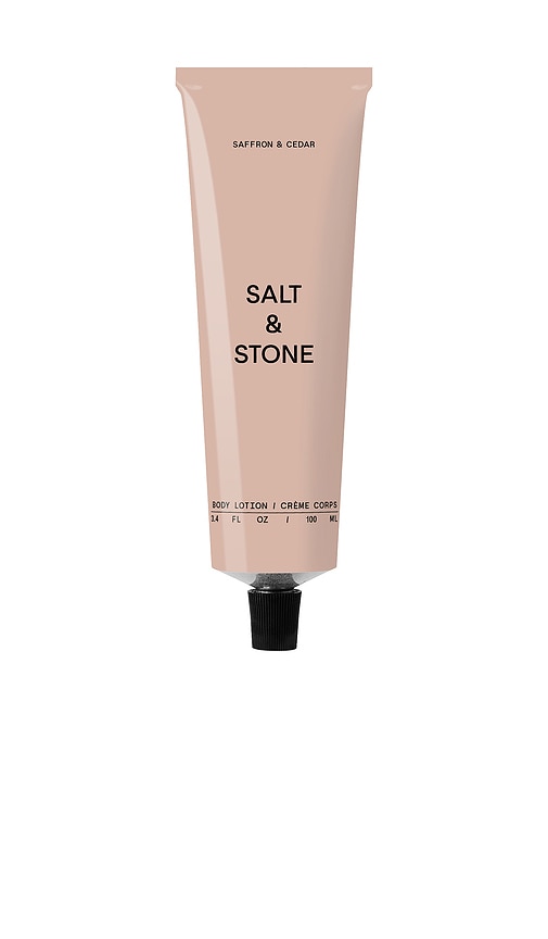SALT & STONE Saffron & Cedar Body Lotion 100ml in Beauty: NA