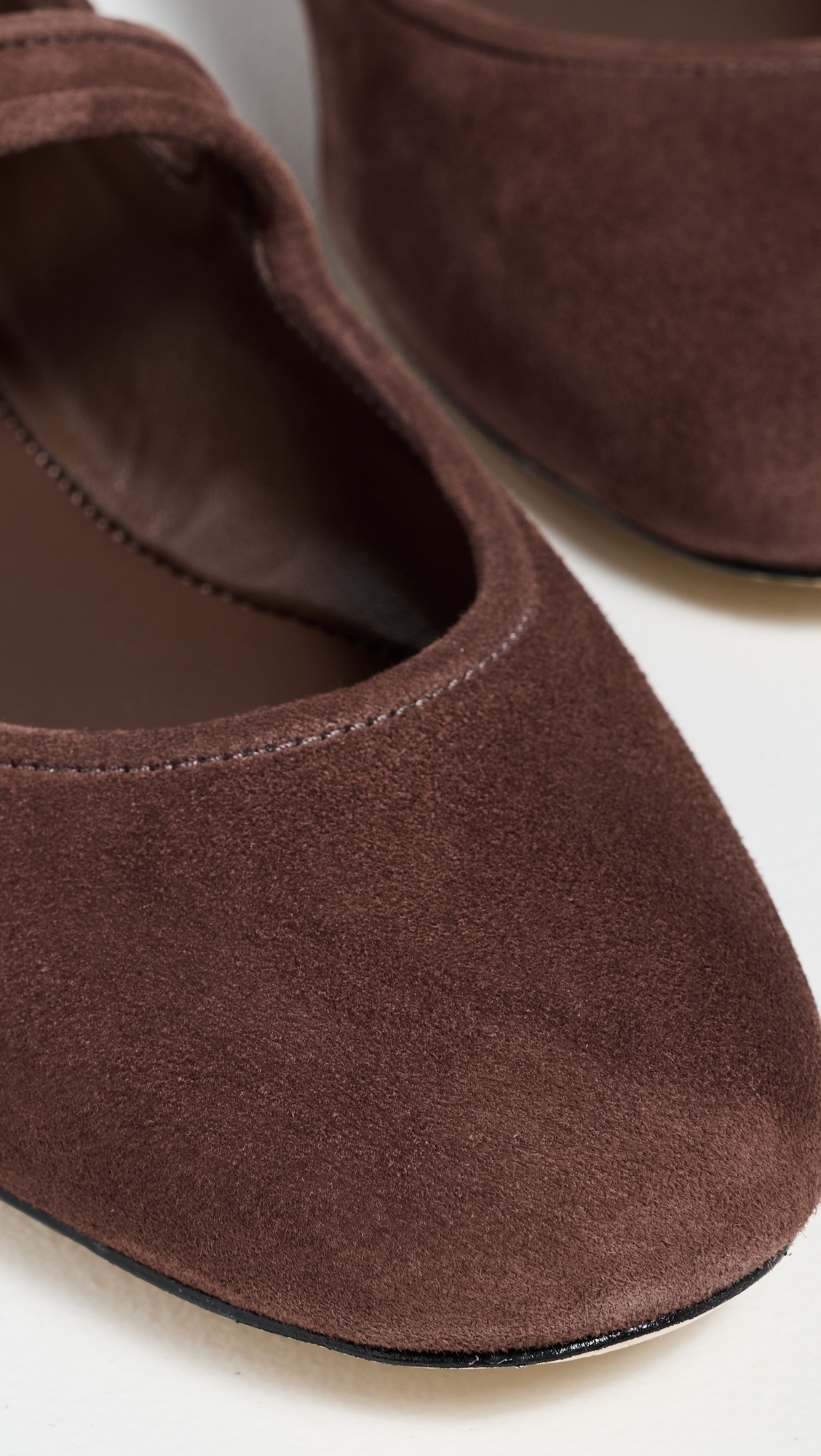 Verona Ballet Flats Brown Suede