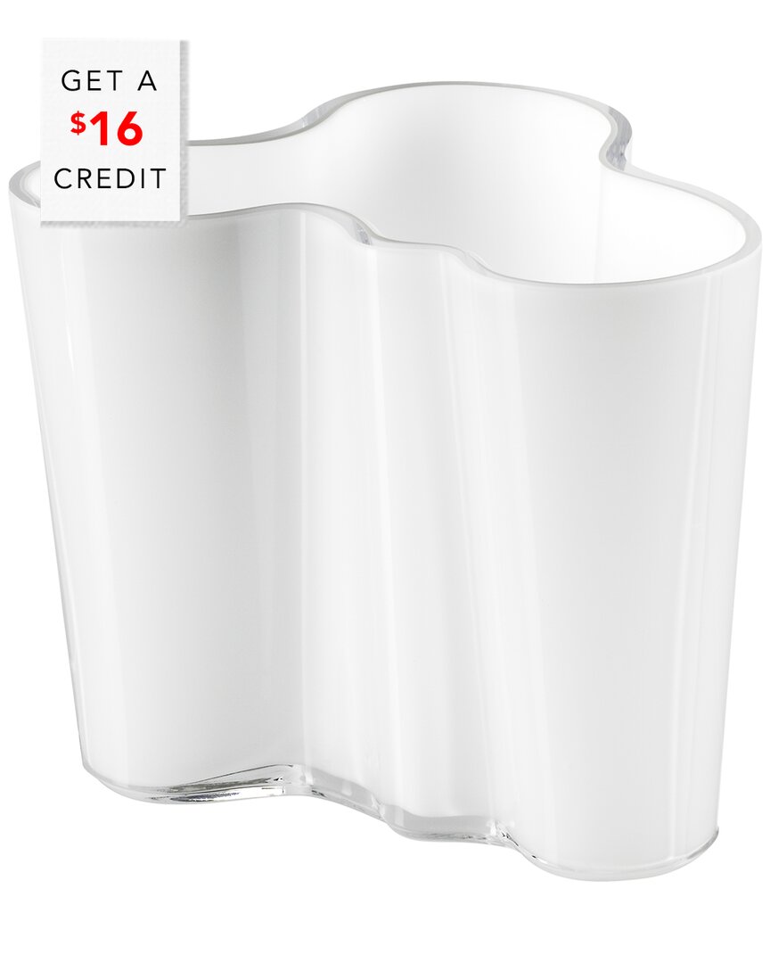 Aalto 3.75In White Vase With $16 Credit
