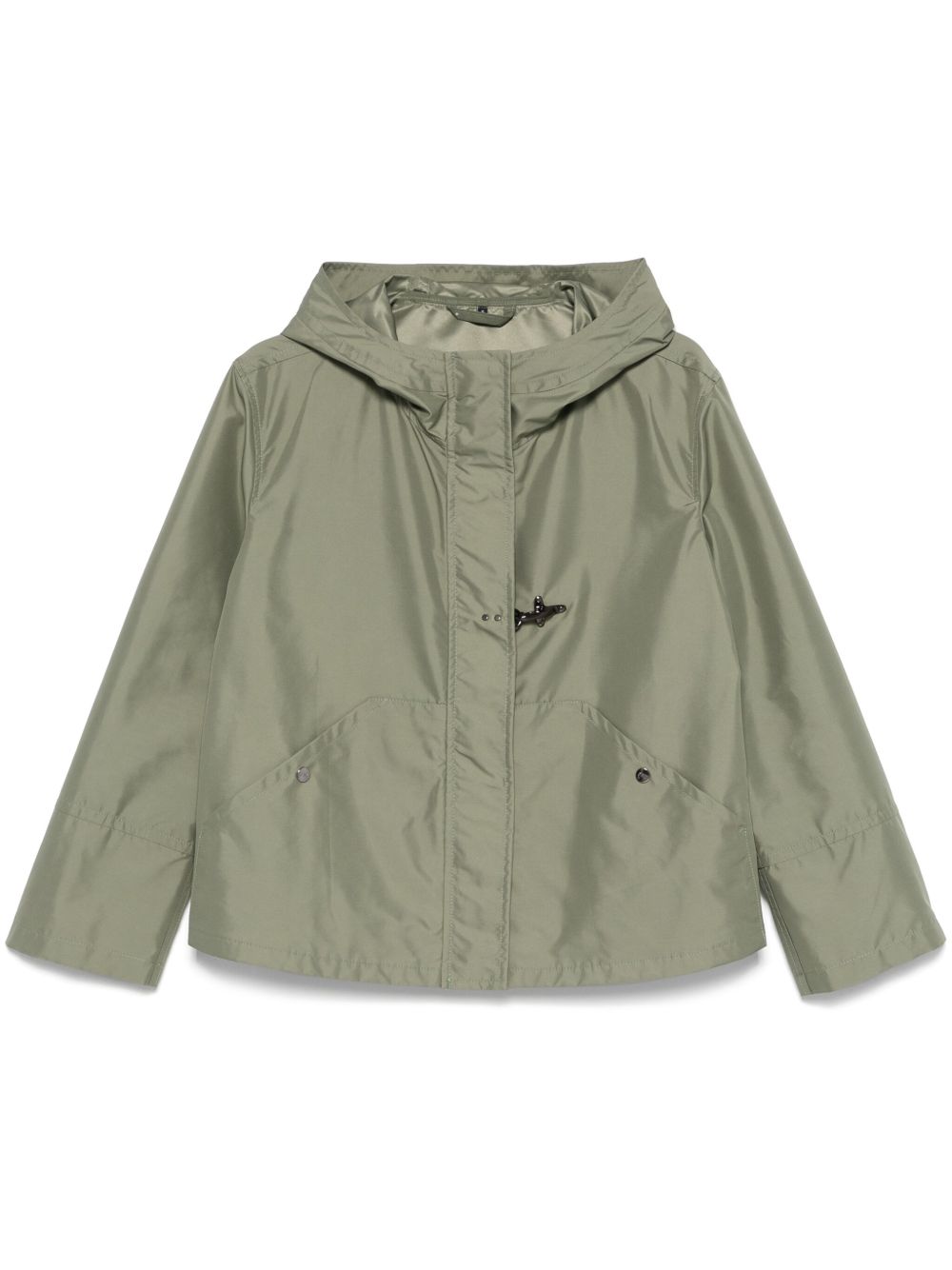 Short Parka Coat — Sage