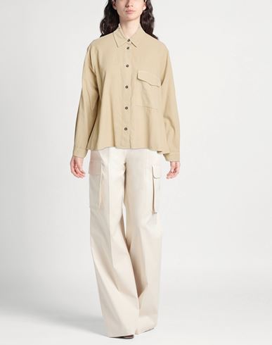Woman Shirt Beige Size S Cotton