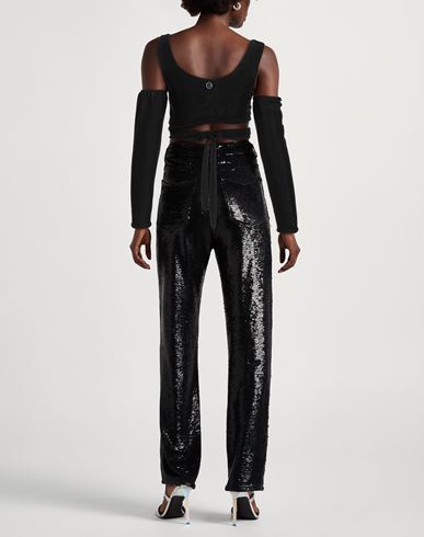 Woman Top Black Size 4 Polyamide, Metallic fiber, Elastane