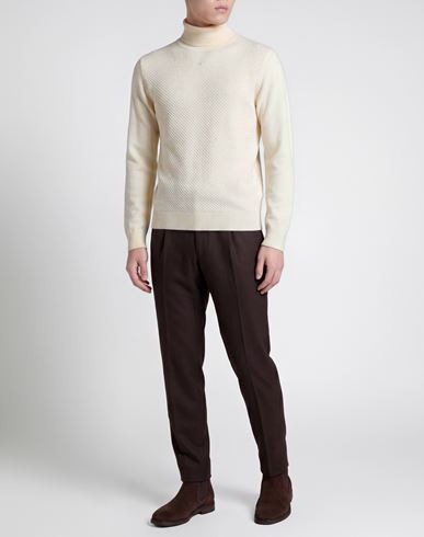 Man Turtleneck Off white Size L Wool, Acrylic