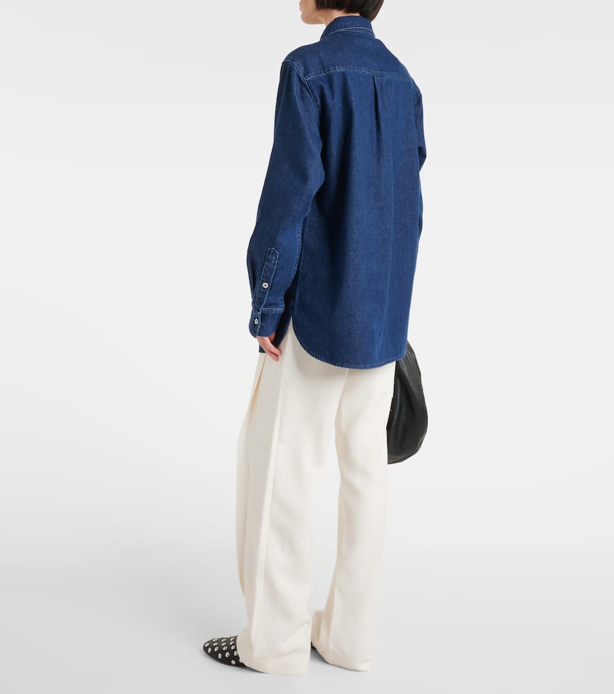 Navie denim shirt