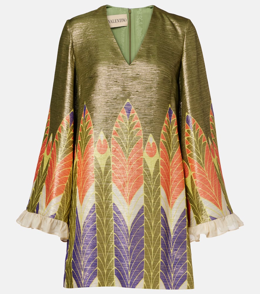 Escape printed silk-blend minidress