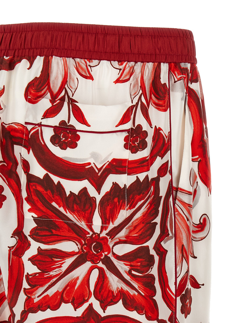 Dolce&Gabbana - vanity straight leg printed lightweight pant