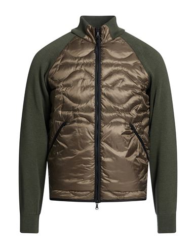 Man Puffer Military green Size L Virgin Wool, Acrylic