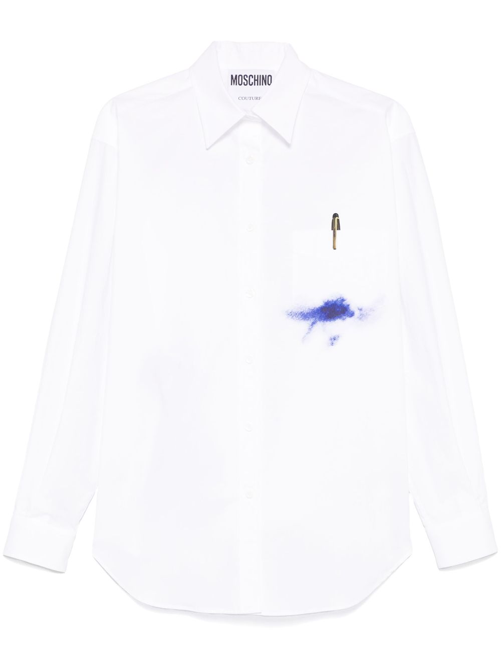 Pen-print shirt - White