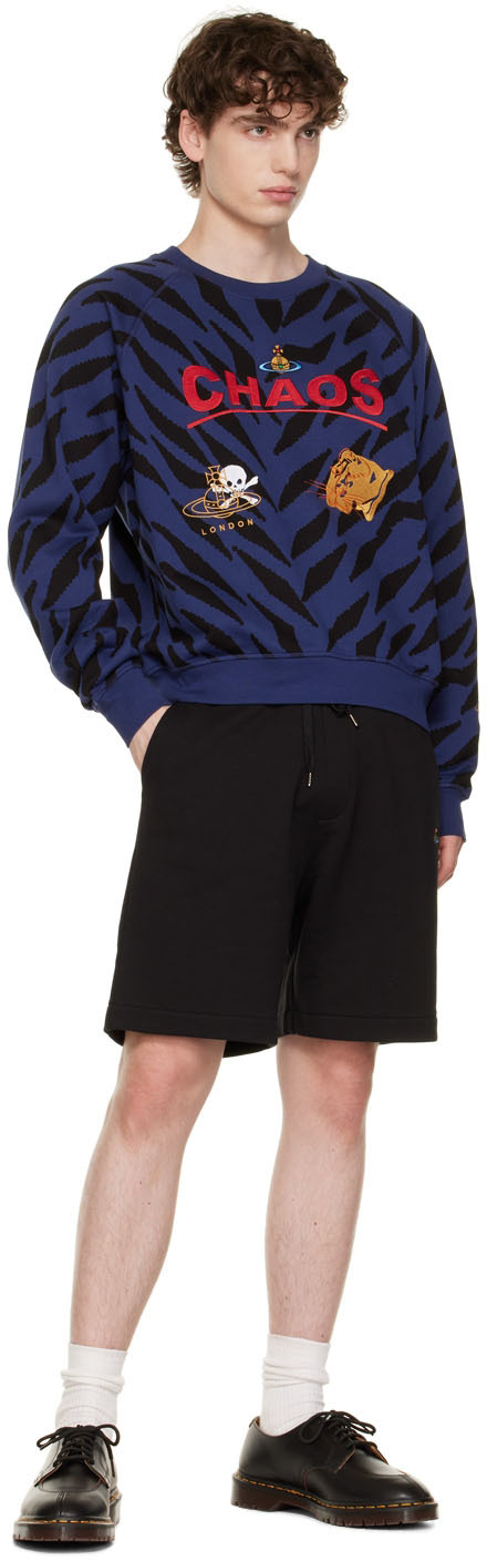 Blue and Black Chaos Sweatshirt