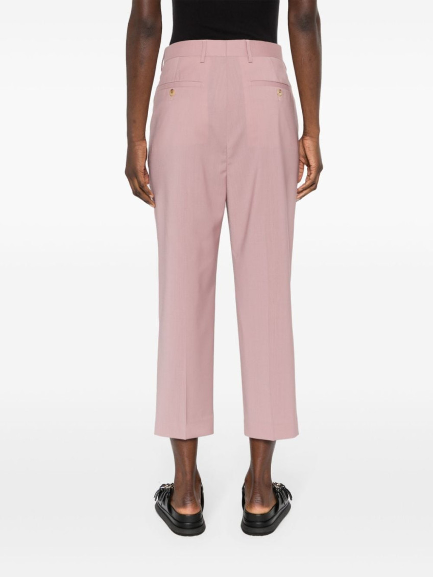 Straight-leg Cropped Tailored Pants