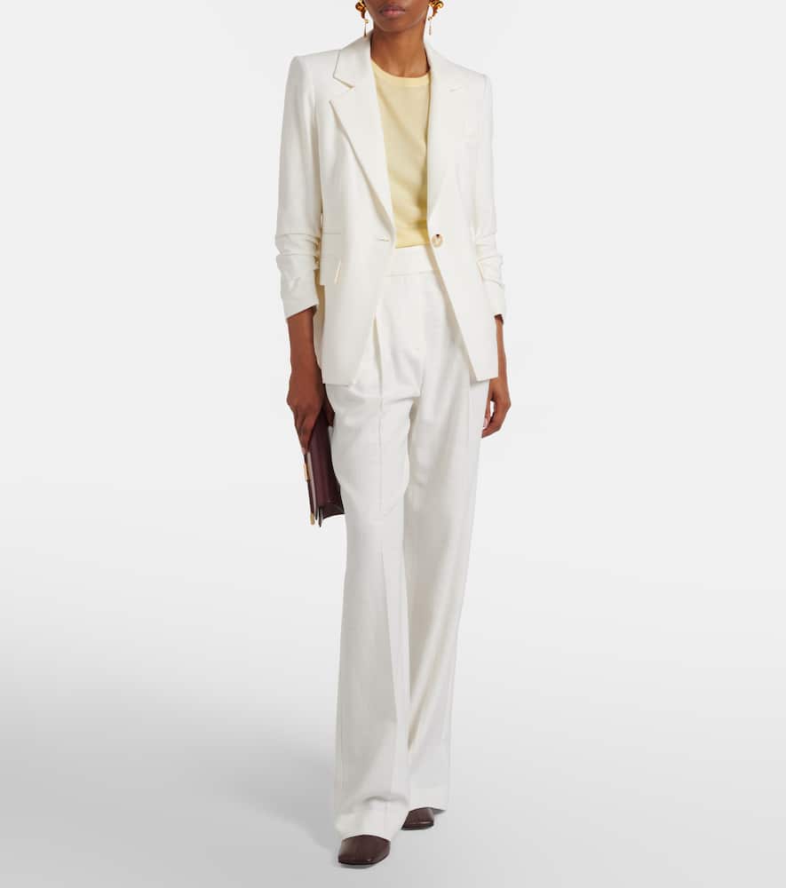Marbeau pleated wide-leg pants