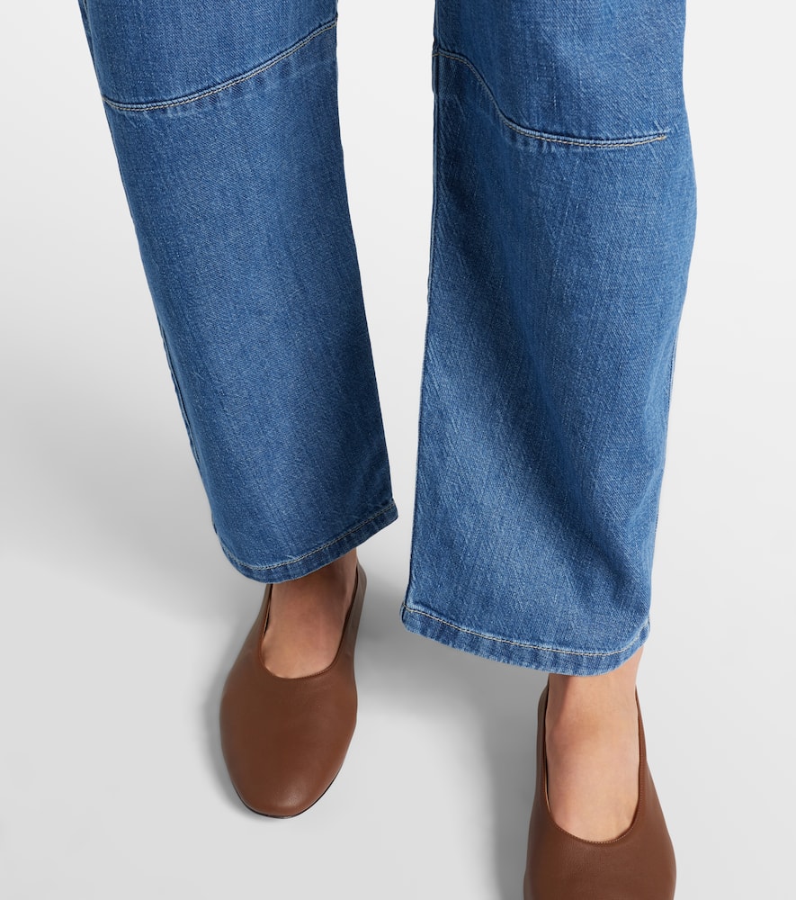 Farah high-rise tapered jeans