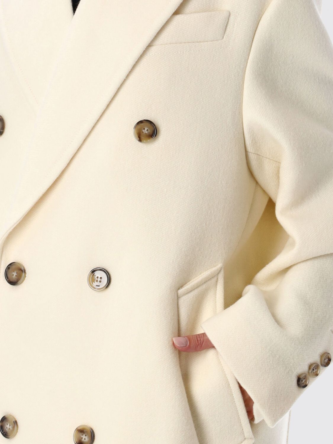 Coat Woman color Ivory