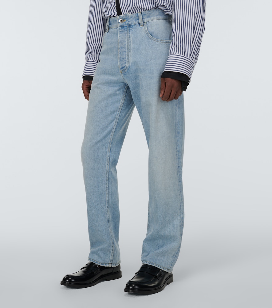 High-rise straight jeans