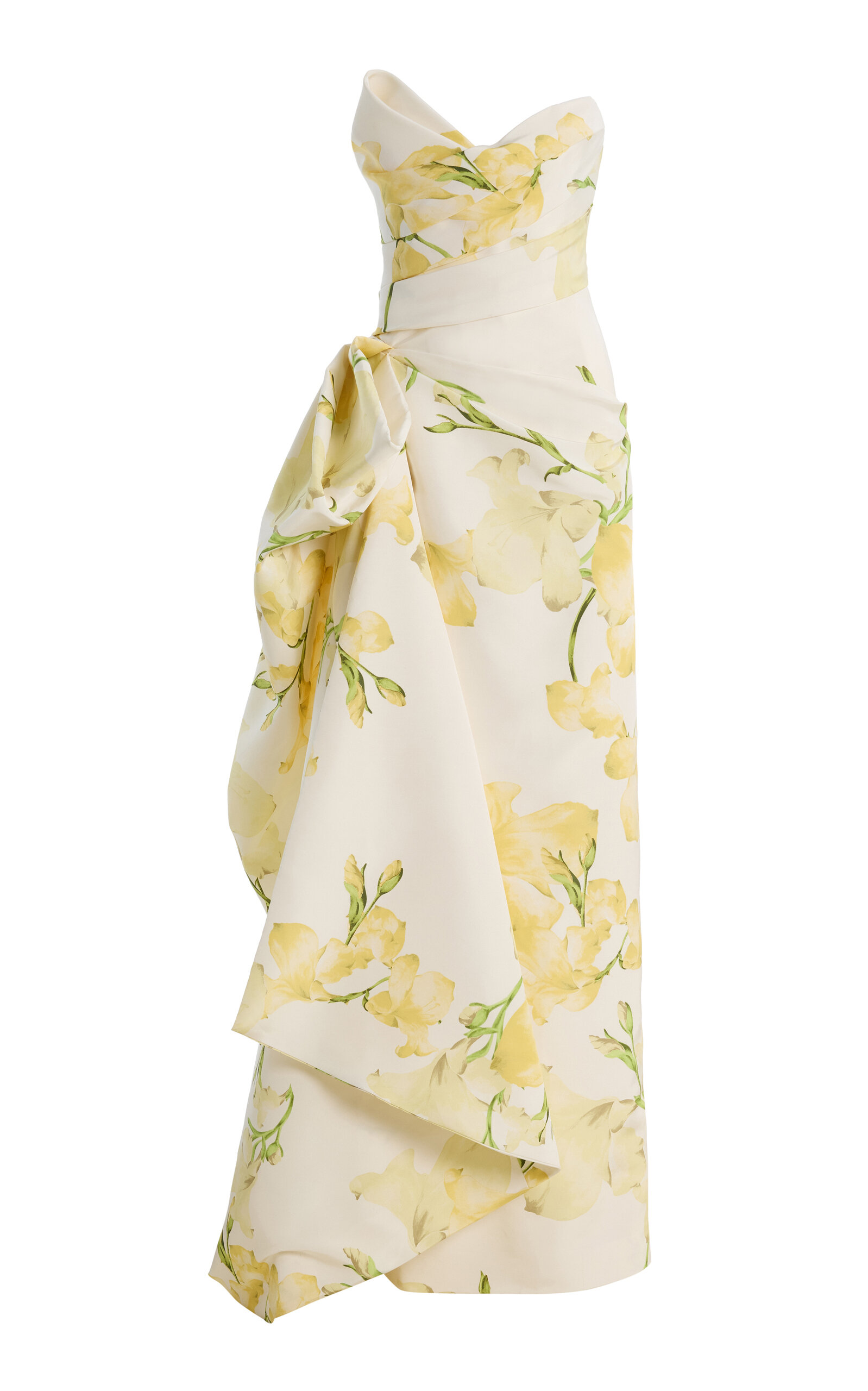 Strapless Draped Bodice Gown - Moda Operandi