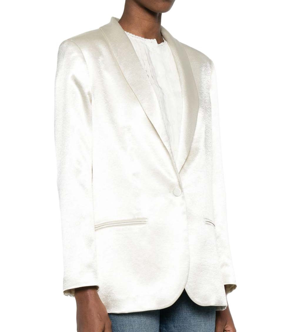 Single-Breasted Blazer Jacket