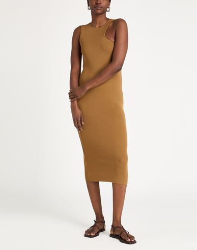 Woman Midi dress Camel Size ONESIZE Viscose, Acrylic, Elastane