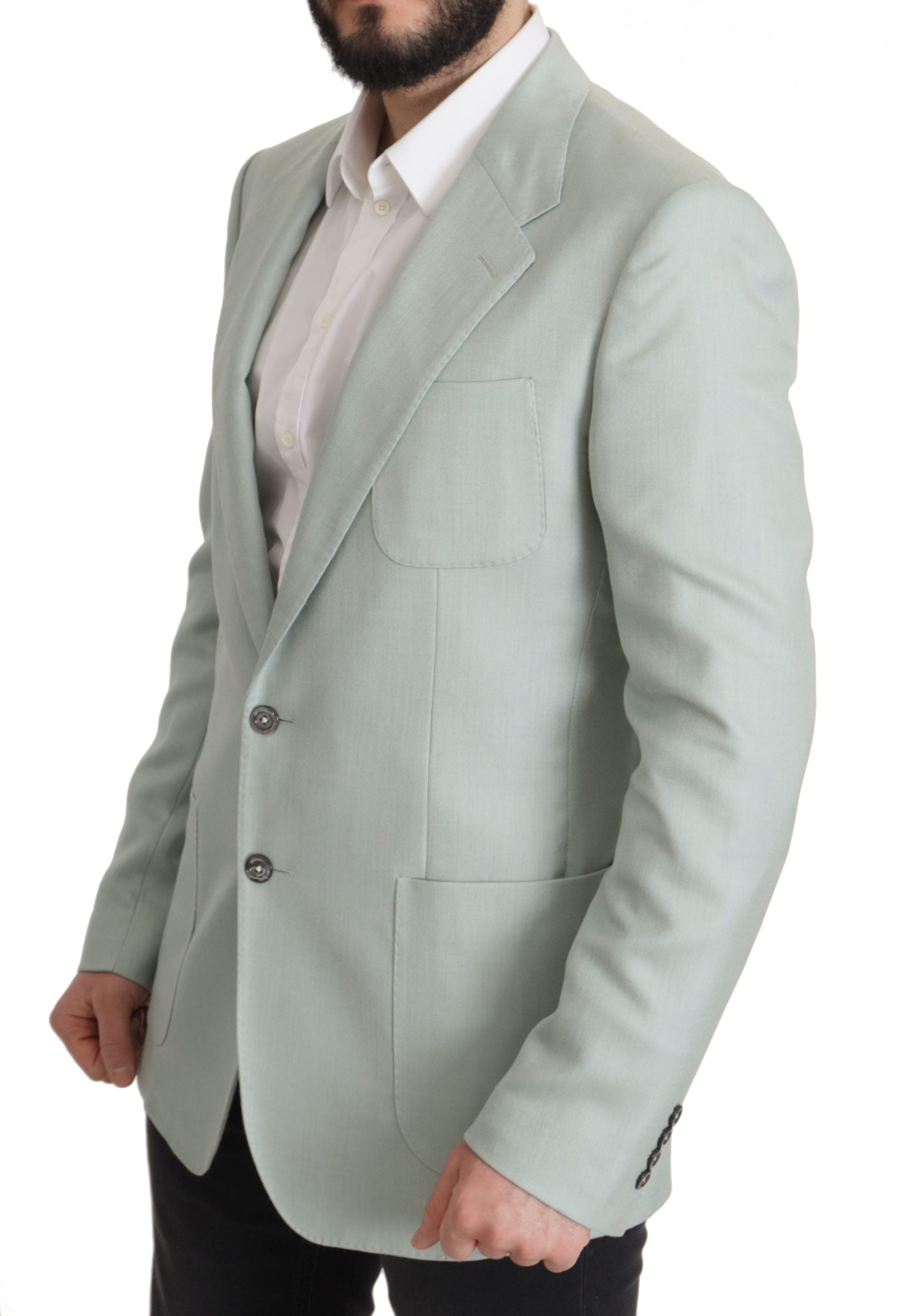 Cashmere and Silk Blazer — Green