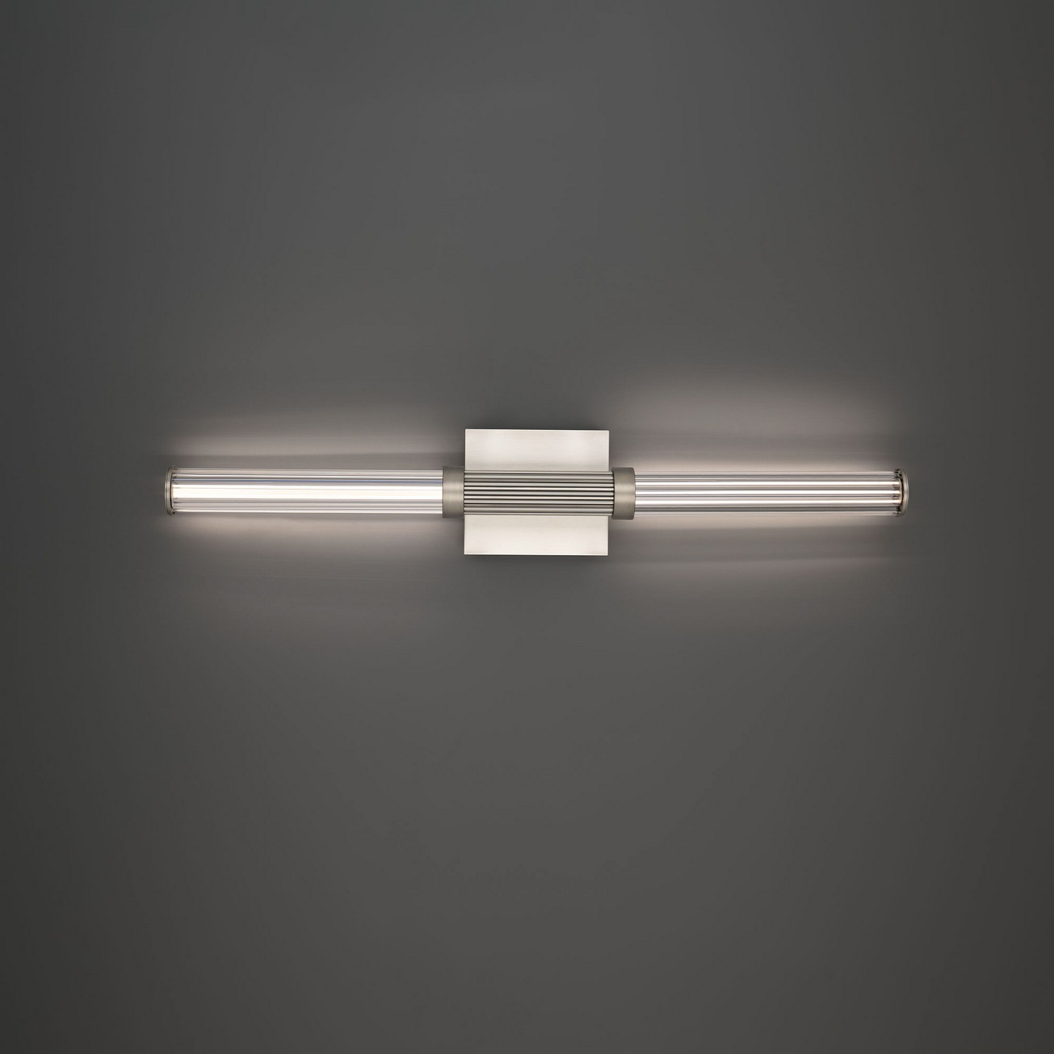 Brushed Nickel LED Bathroom Vanity Light from the Ribeye Collection