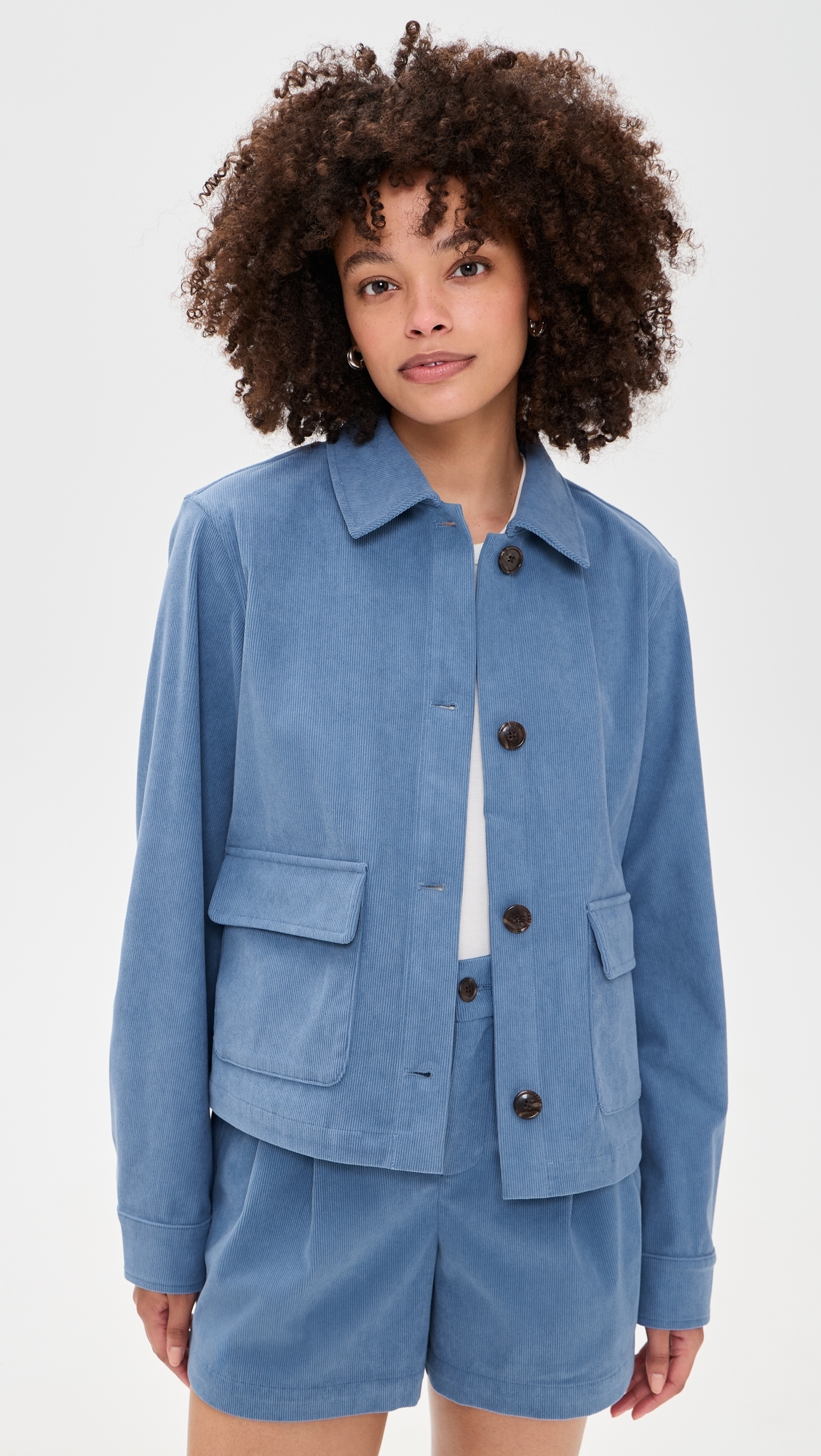 Carlotta Corduroy Jacket Bijou Blue