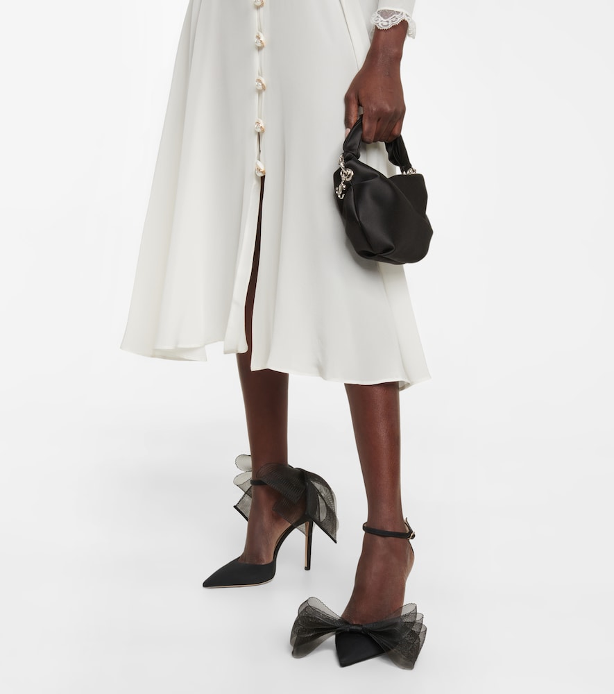 Averly 100 bow-trimmed pumps