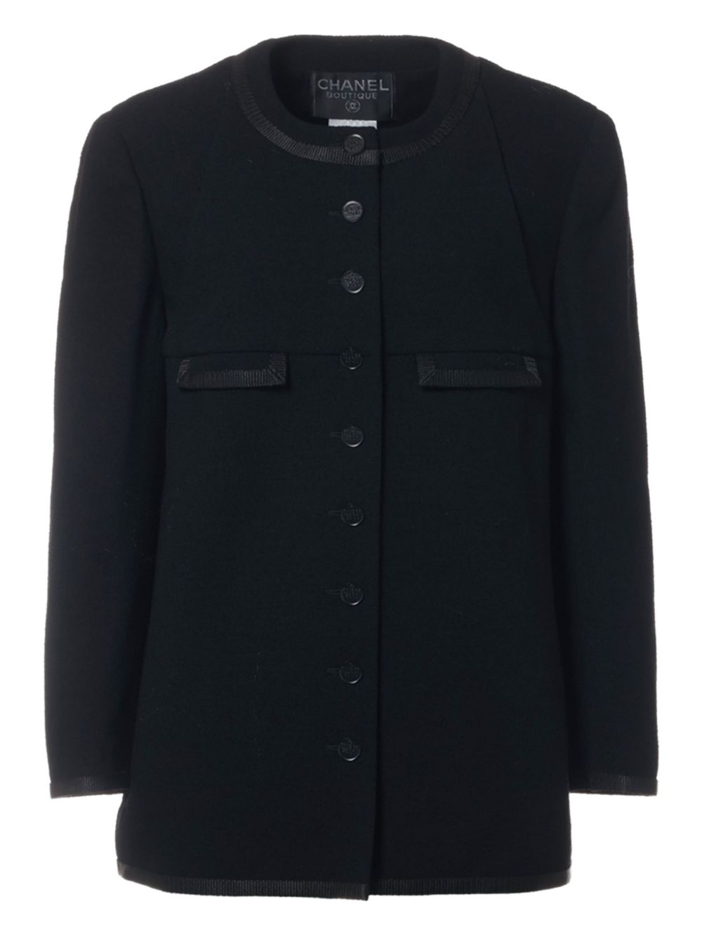 CHANEL Pre-Owned 1998 wool jacket - Black