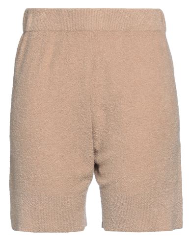 Maison Flâneur Woman Shorts & Bermuda Shorts Camel Size 6 Cotton, Polyamide, Cashmere