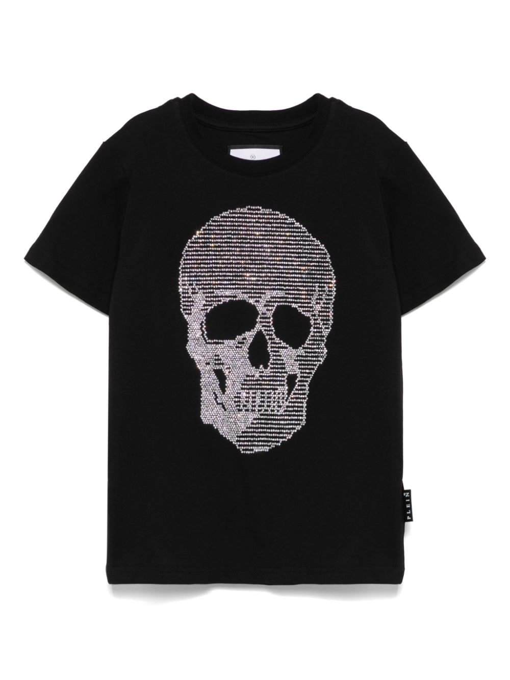 Skull-motif crew-neck T-shirt - Black