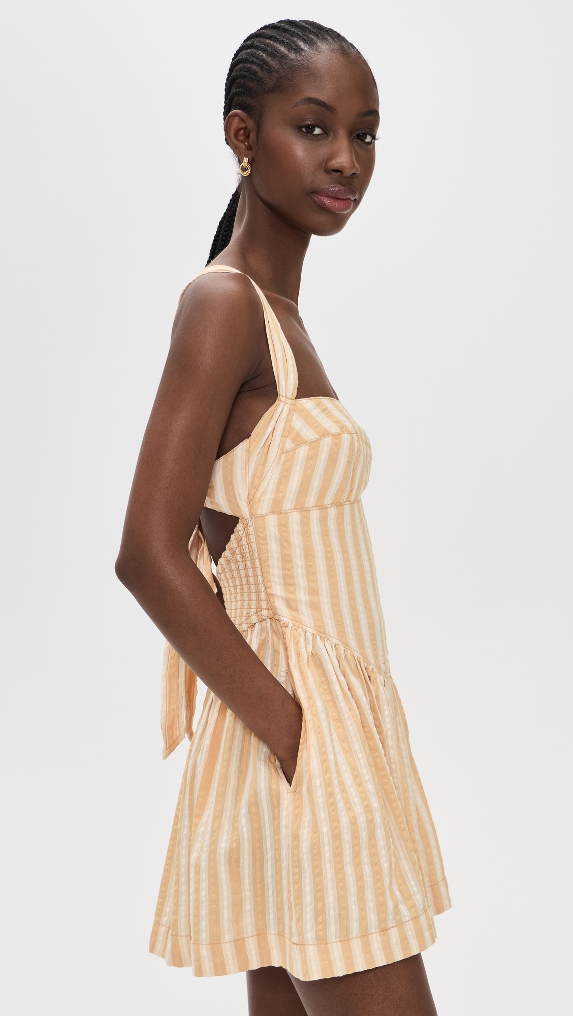 Laurel Mini Dress Neutral Combo