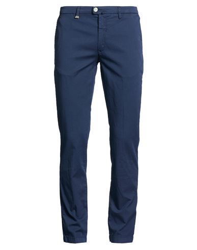 Man Pants Navy Size 28 Cotton, Elastane