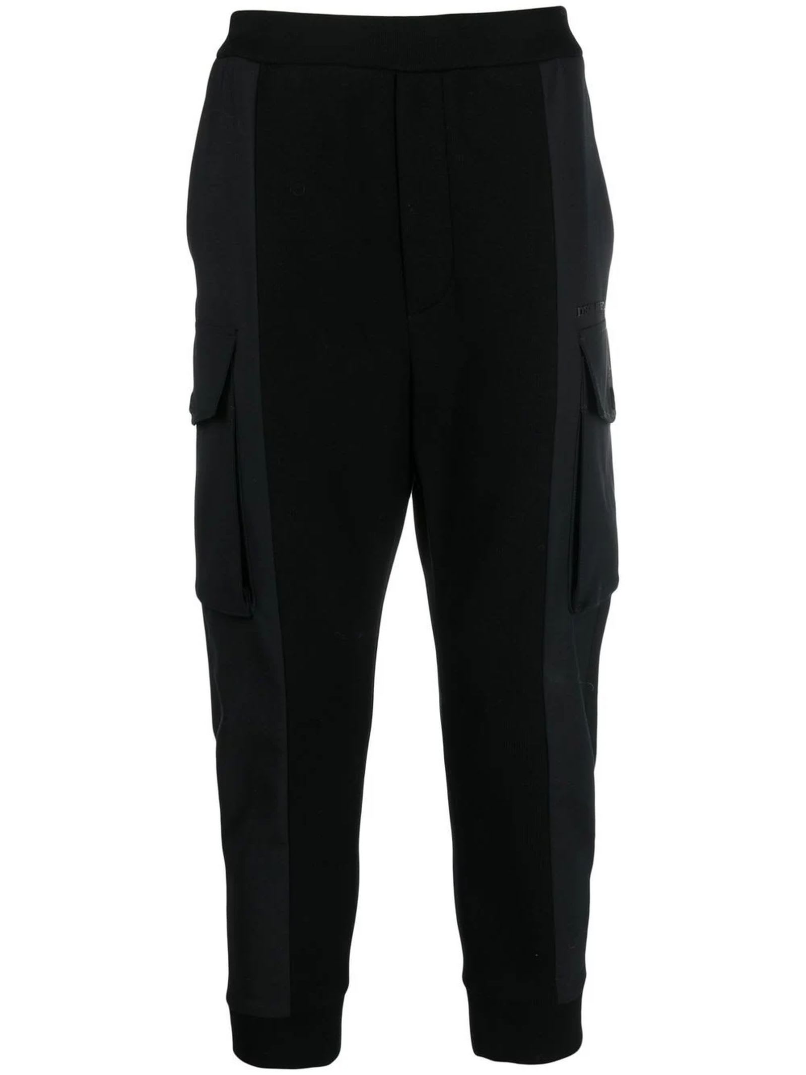 Black Virgin Wool Blend Trousers