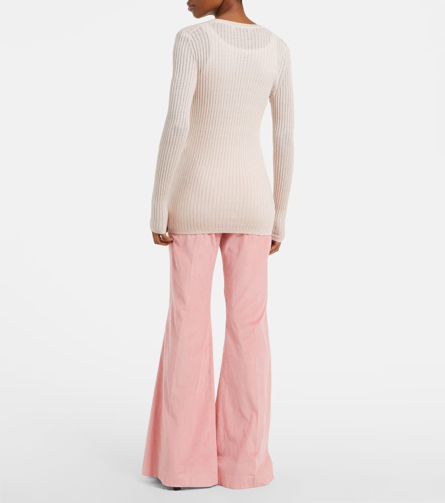 Emma pointelle cashmere and silk cardigan