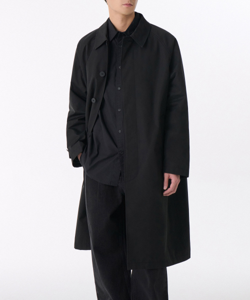 Oversized Balmacaan Trench Coat