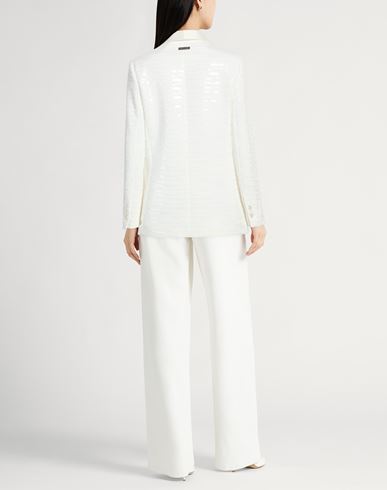 Woman Blazer Ivory Size 6 Cotton, Polyester