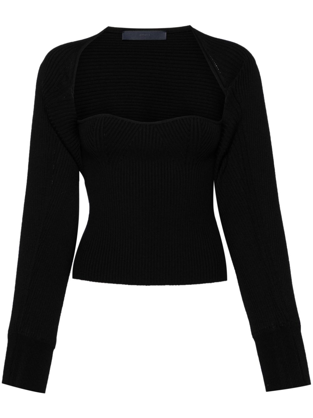 Golji tube top bolero - Black