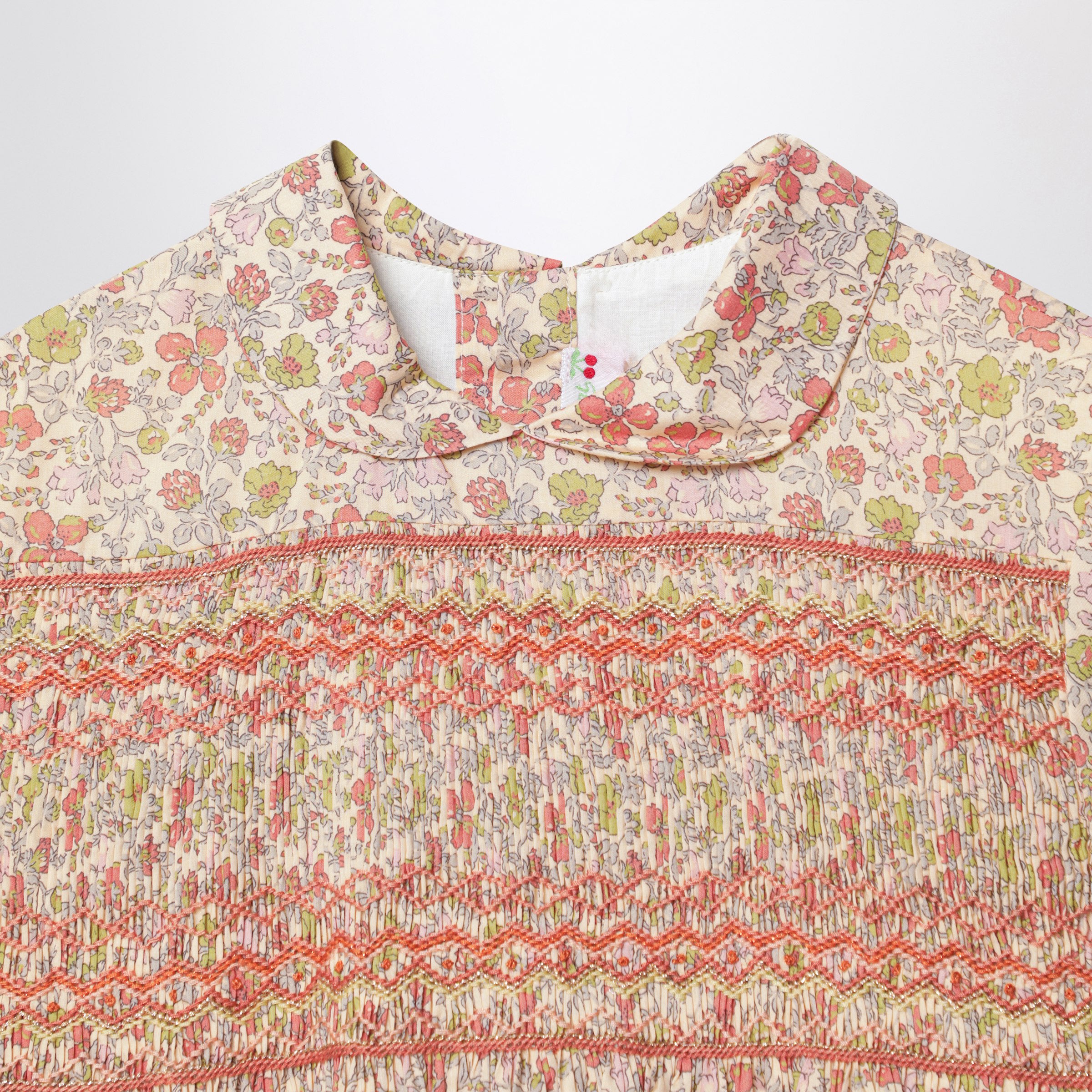 Liberty print smocked dress