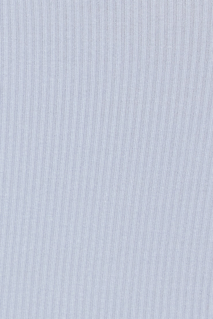 Mini Ribbed Halter Cami Top - Blue - Women Clothing