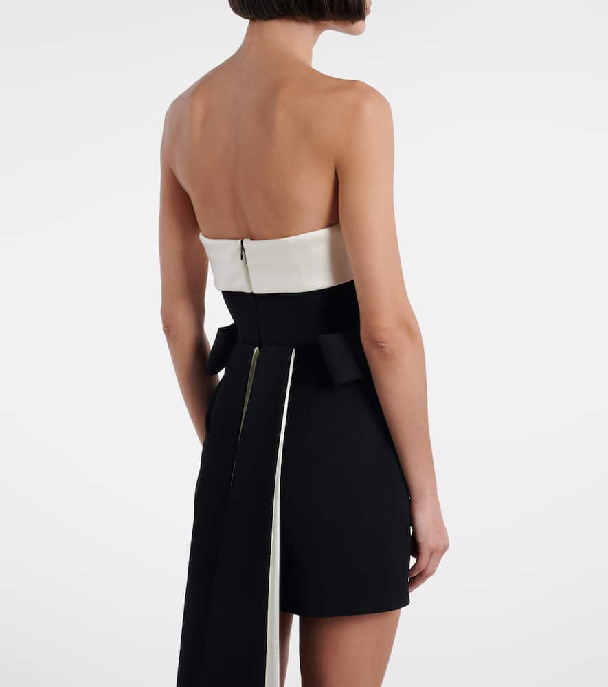 Lalani draped strapless minidress