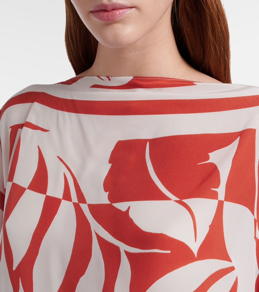 Tambuto printed silk blouse