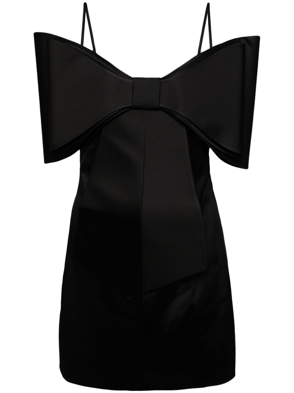 Le Cadeau organza mini dress - Black