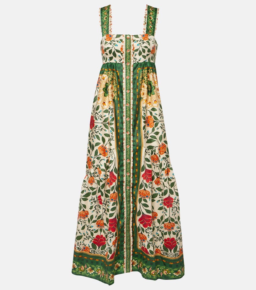 Farm Rio Floral cotton maxi dress