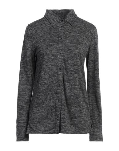 Woman Shirt Charcoal Size 4 Polyamide, Linen, Wool