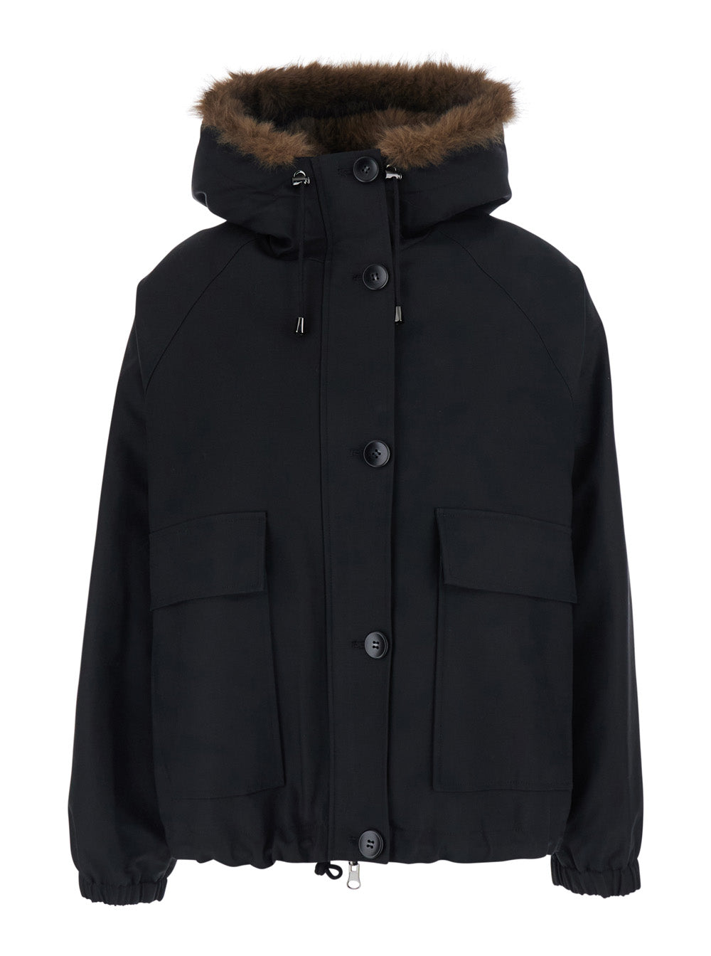 Reversible Cotton Coat — Black