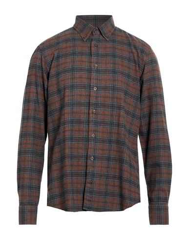 Man Shirt Brown Size 15 ¾ Cotton