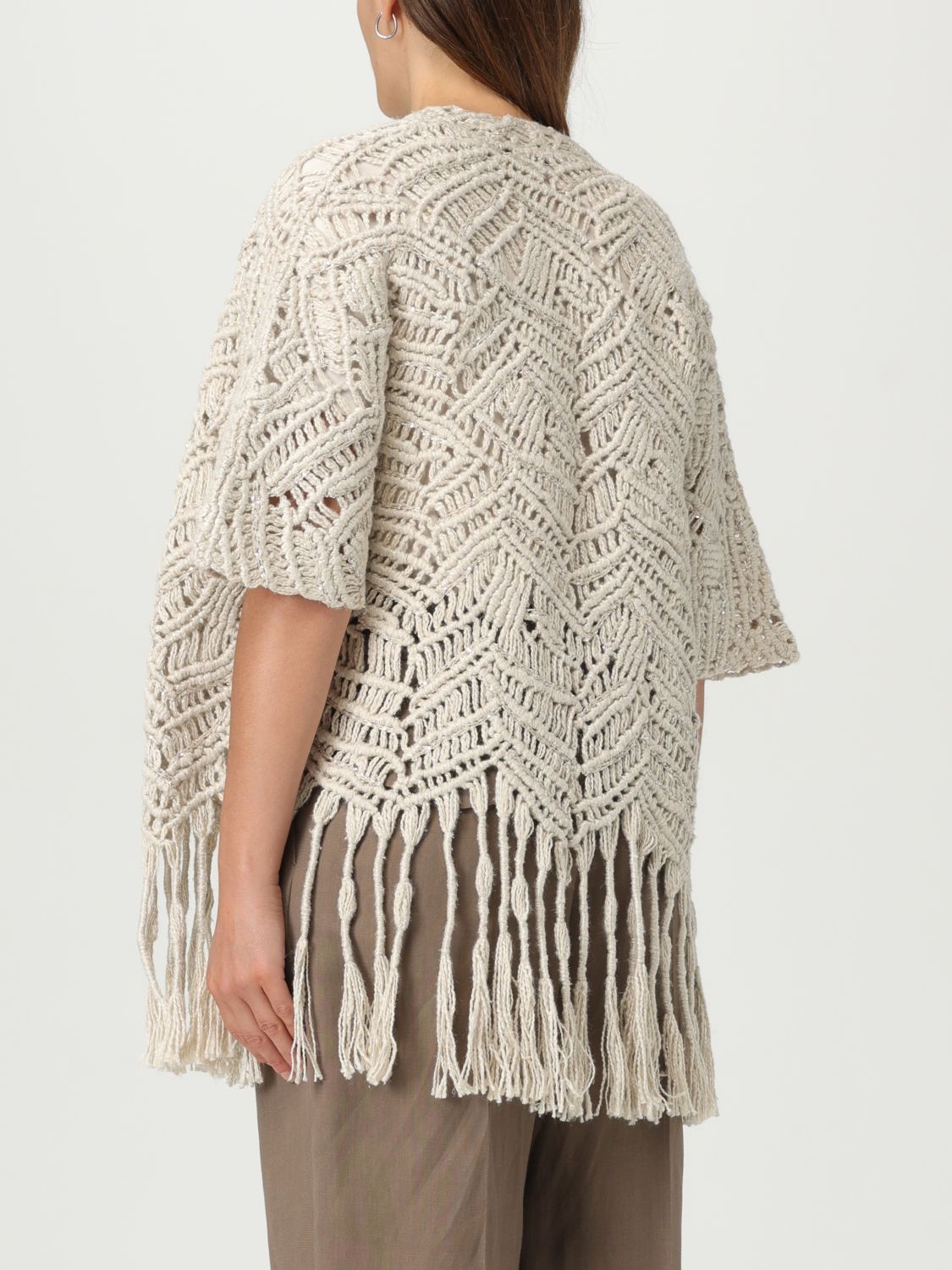 Cardigan BRUNELLO CUCINELLI Woman color Beige