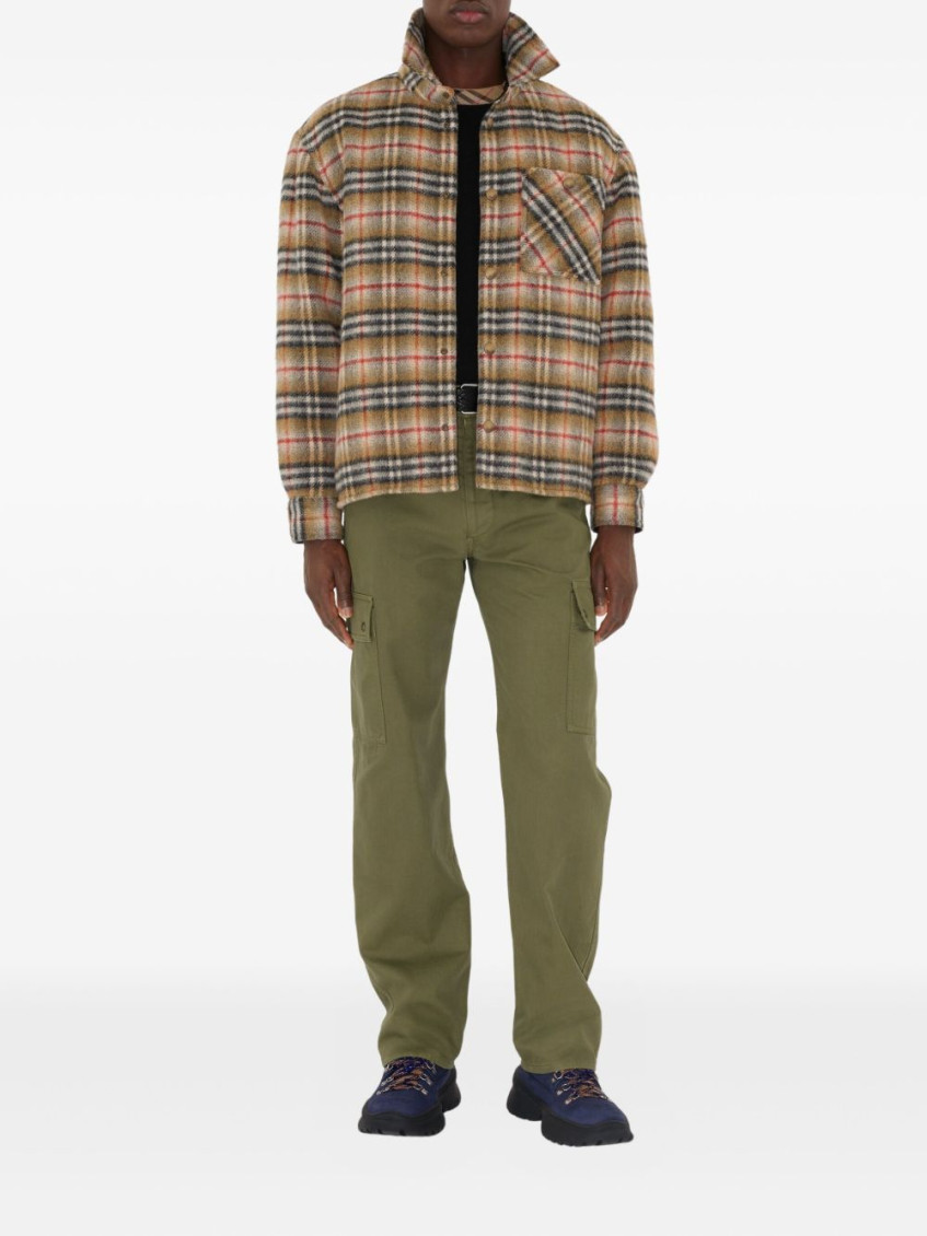 Check Wool Overshirt