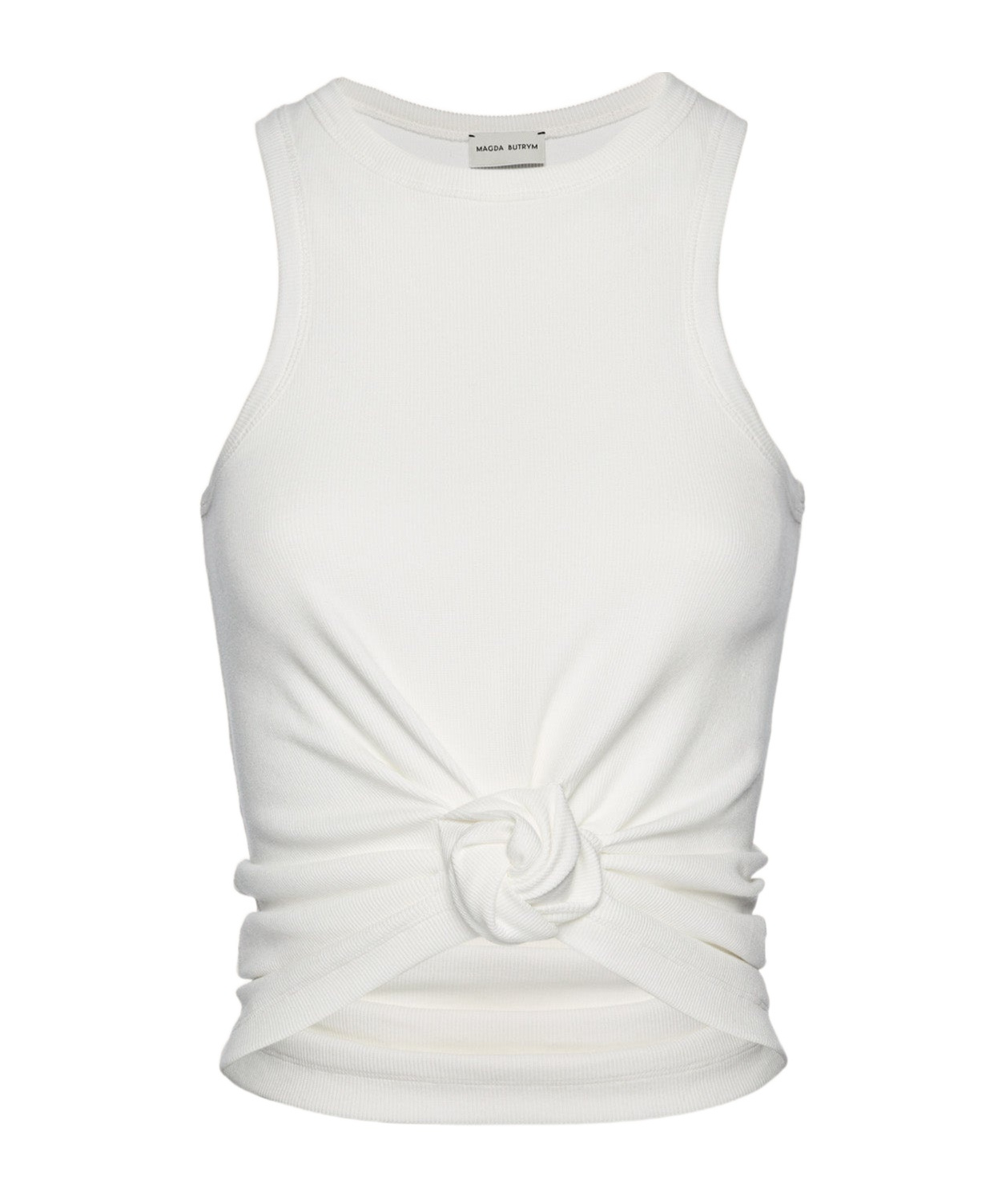 Knotted Ribbed Tank Top